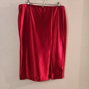 Soho Apparel Vibrant Red Pencil Skirt